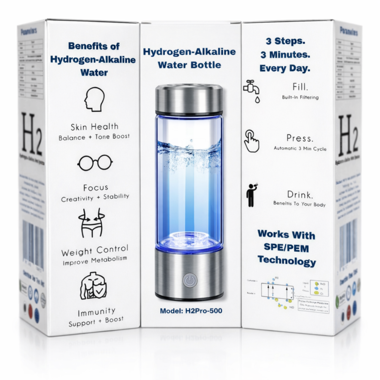 Бутилка за Водородна Алкална Вода